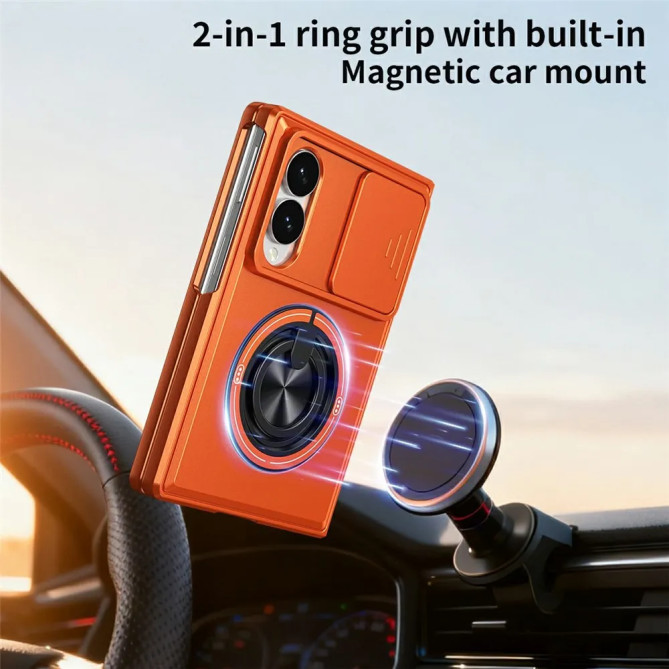 Coque Galaxy Z Fold 8 Cache Caméra avec Anneau Support