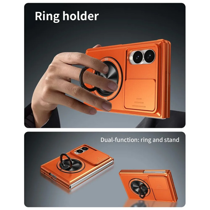 Coque Galaxy Z Fold 8 Cache Caméra avec Anneau Support