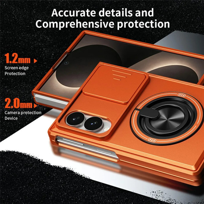Coque Galaxy Z Fold 8 Cache Caméra avec Anneau Support