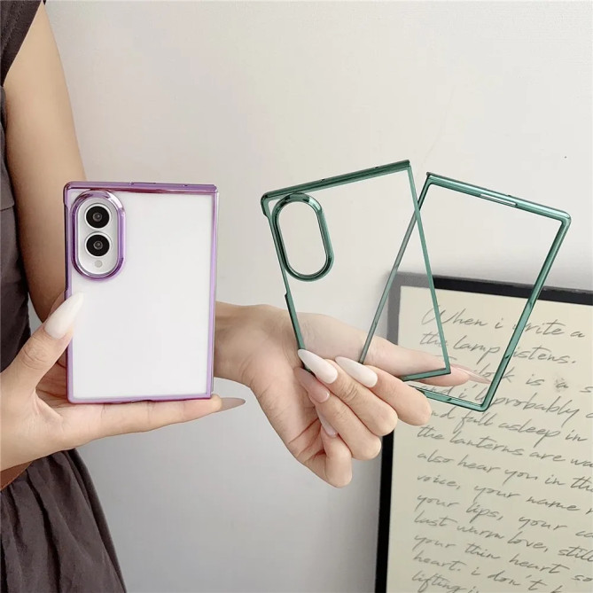 Coque Samsung Galaxy Z Fold 8 Transparente Ultrafine Contour Métallisé