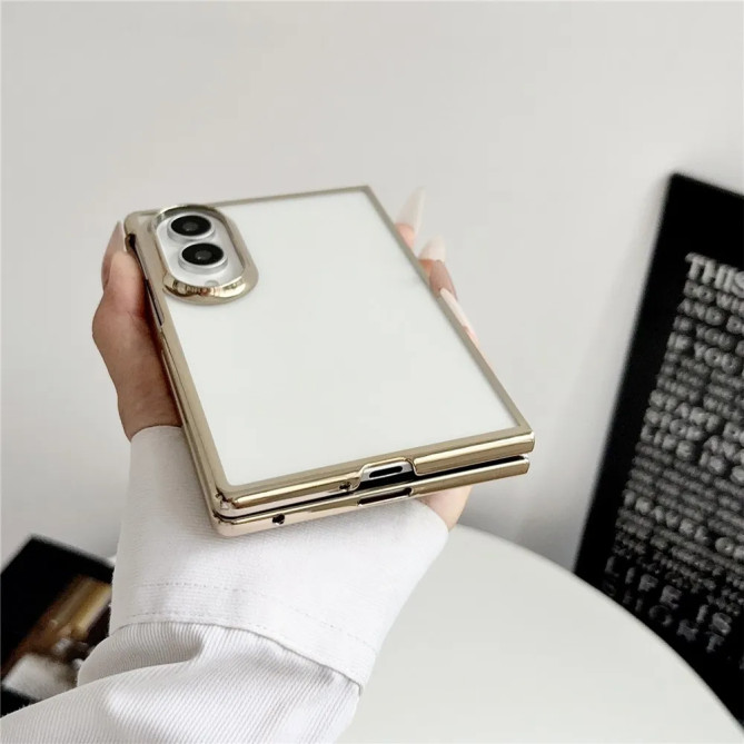 Coque Samsung Galaxy Z Fold 8 Transparente Ultrafine Contour Métallisé