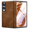 Coque Z Fold 8 Effet Cuir avec Verre Trempé