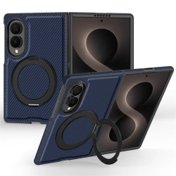 Coque Z Fold 8 Effet Carbone Anneau Multi-Angles
