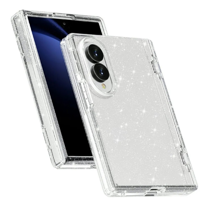 Coque Samsung Galaxy Z Fold 8 Transparente Pailletée Bords Renforcés