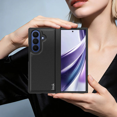 Coque Samsung Galaxy Z Fold 8 Ultra - Fine Simili Cuir Effet Carbone