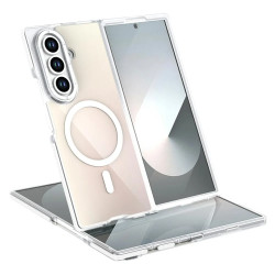 Coque Z Fold 8 Ultra Transparente Magnétique Nacrée