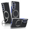 Coque Z Fold 8 Ultra Tissu Tissé Anneau Rotatif