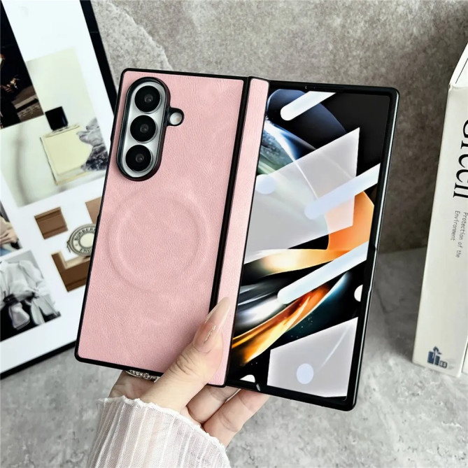 Coque Folio Z Fold 8 Ultra Effet Cuir avec Film Écran