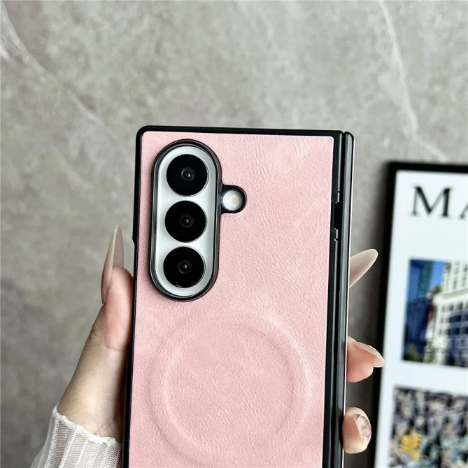 Coque Folio Z Fold 8 Ultra Effet Cuir avec Film Écran