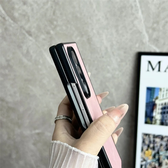 Coque Folio Z Fold 8 Ultra Effet Cuir avec Film Écran