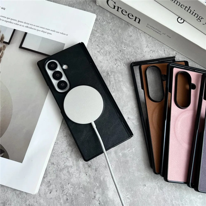 Coque Folio Z Fold 8 Ultra Effet Cuir avec Film Écran