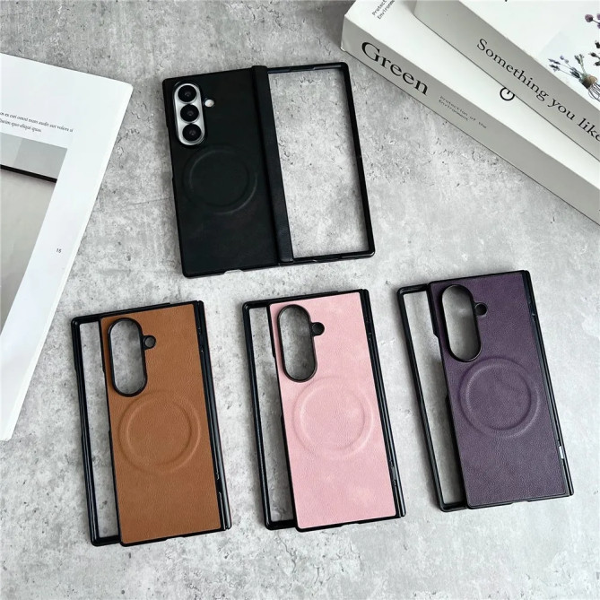 Coque Folio Z Fold 8 Ultra Effet Cuir avec Film Écran