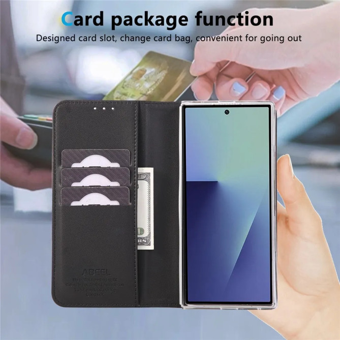 Housse Portefeuille RFID Z Fold 8 Ultra + Support