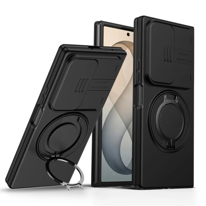 Coque Samsung Z Fold 8 Ultra Cache Caméra avec Anneau