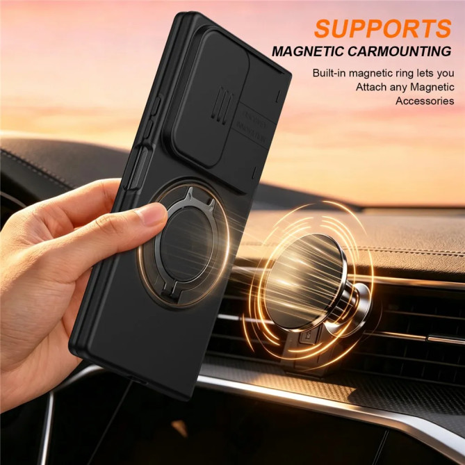 Coque Samsung Z Fold 8 Ultra Cache Caméra avec Anneau