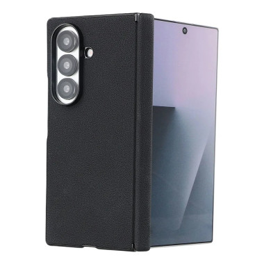 Coque Z Fold 8 Ultra Effet Cuir Grainé Charnière