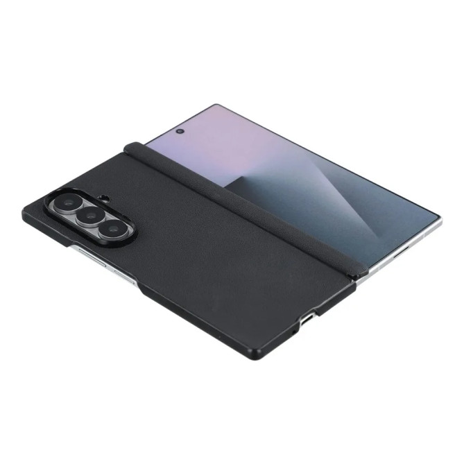 Coque Z Fold 8 Ultra Effet Cuir Grainé Charnière