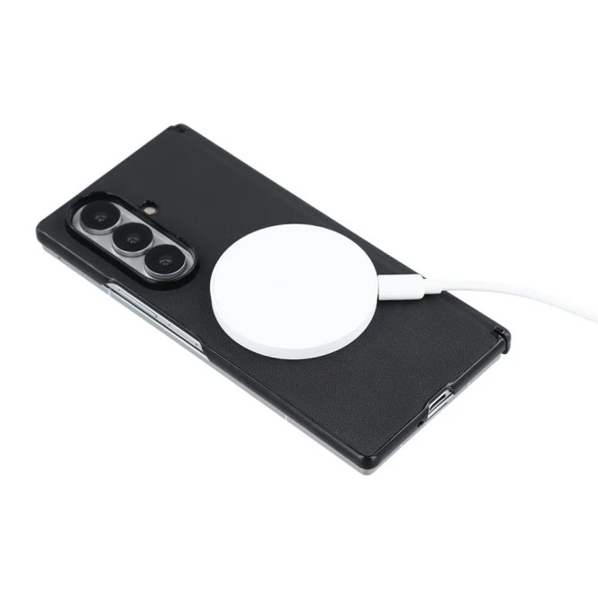Coque Z Fold 8 Ultra Effet Cuir Grainé Charnière
