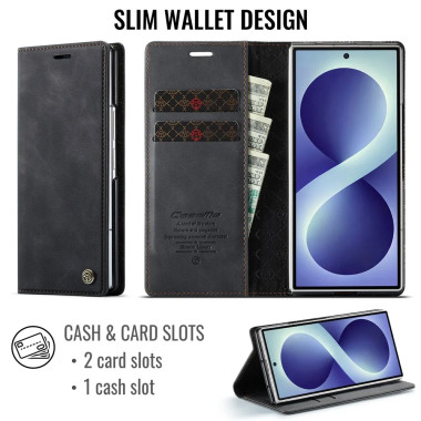Housse Samsung Galaxy Z Fold 8 Ultra Rétro avec Protection RFID