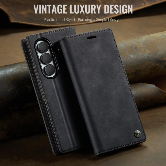 Housse Samsung Galaxy Z Fold 8 Ultra Rétro avec Protection RFID