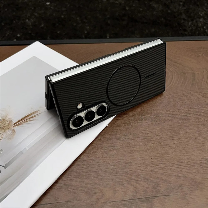 Coque Fibre de Carbone Samsung Galaxy Z Fold 8 Ultra Magnétique