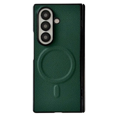 Coque Cuir Grainé Litchi Samsung Galaxy Z Fold 8 Ultra Magnétique