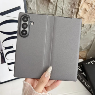 Housse Samsung Galaxy Z Fold 8 Ultra Effet Cuir Épurée à Rabat Magnétique