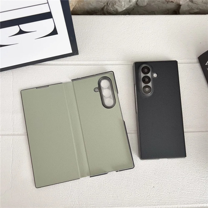 Housse Samsung Galaxy Z Fold 8 Ultra Effet Cuir Épurée à Rabat Magnétique