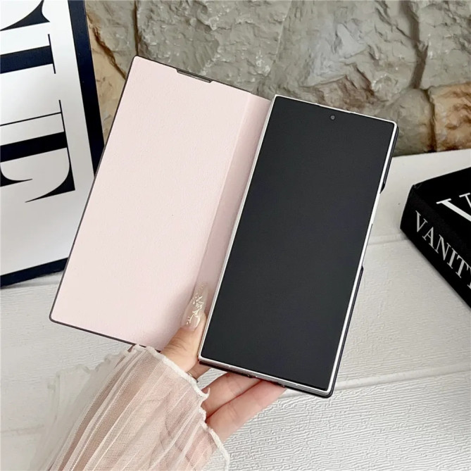 Housse Samsung Galaxy Z Fold 8 Ultra Effet Cuir Épurée à Rabat Magnétique