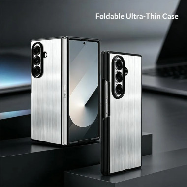 Coque Samsung Galaxy Z Fold 8 Ultra Dos Acier Inoxydable Brossé