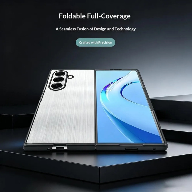 Coque Samsung Galaxy Z Fold 8 Ultra Dos Acier Inoxydable Brossé