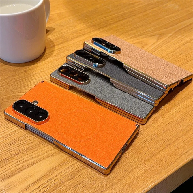Coque Tissu Tissé Contour Métallisé Galaxy Z Fold 8 Ultra