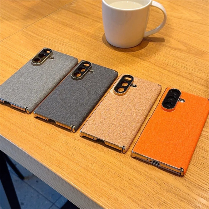 Coque Tissu Tissé Contour Métallisé Galaxy Z Fold 8 Ultra