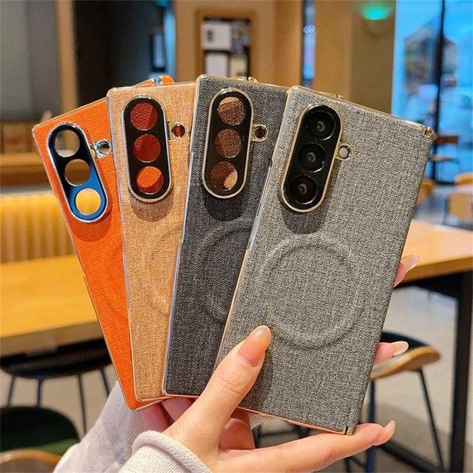Coque Tissu Tissé Contour Métallisé Galaxy Z Fold 8 Ultra
