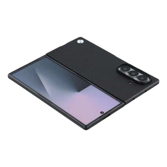 Coque Effet Carbone Bords Rabattus Galaxy Z Fold 8 Ultra