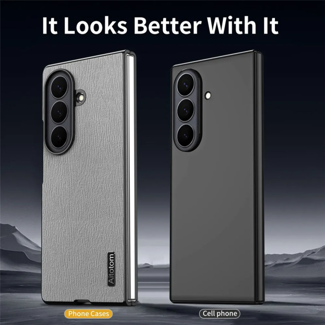 Coque Samsung Galaxy Z Fold 8 Ultra Effet Cuir Texture Bois