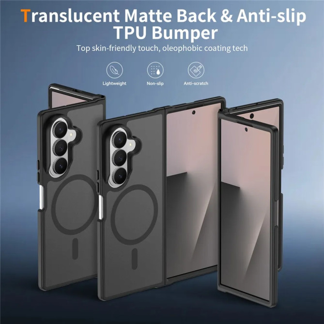 Coque Texture Mate Magnétique Galaxy Z Fold 8 Ultra