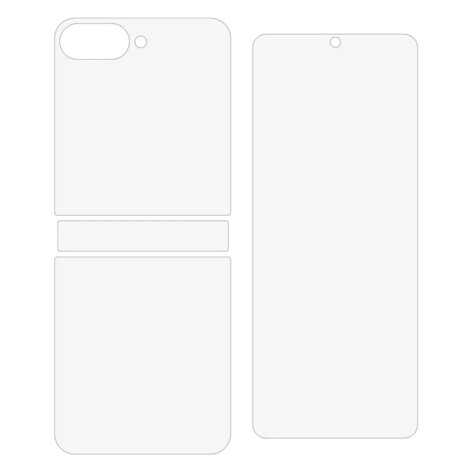 Set Films Galaxy Z Flip 8 Écrans Dos et Charnière