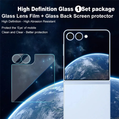 Verre Trempé Samsung Galaxy Z Flip 8 / Z Flip 7 Écran Externe et Objectif