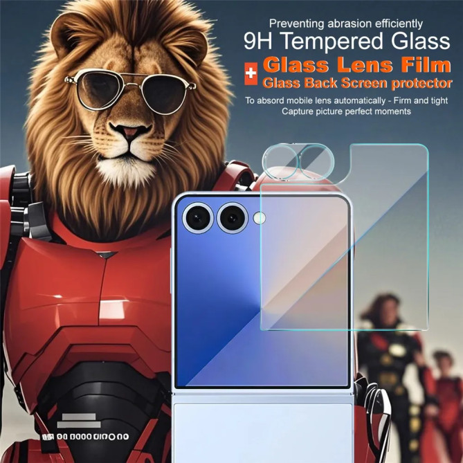 Verre Trempé Samsung Galaxy Z Flip 8 / Z Flip 7 Écran Externe et Objectif