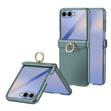 Coque Anneau Métal Galaxy Z Flip 8 avec Film Verre