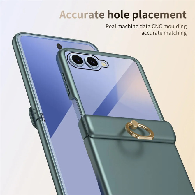 Coque Anneau Métal Galaxy Z Flip 8 avec Film Verre