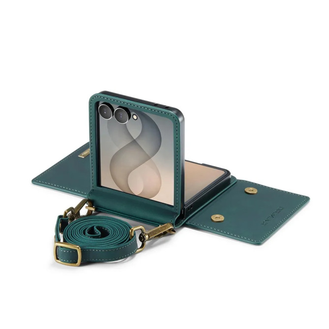 Coque Galaxy Z Flip 8 Portefeuille Détachable Bandoulière