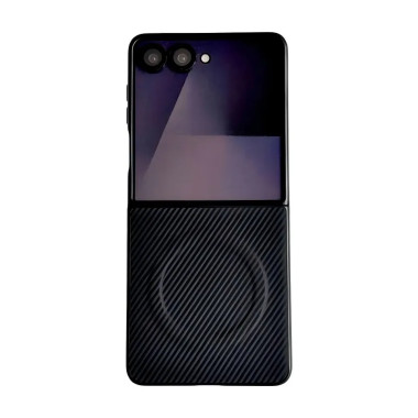Coque Fibre de Carbone Magnétique Galaxy Z Flip 8 Découpe XL