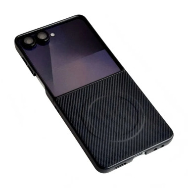 Coque Fibre de Carbone Magnétique Galaxy Z Flip 8 Découpe XL