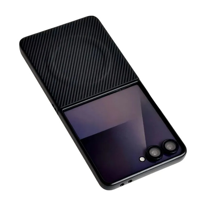 Coque Fibre de Carbone Magnétique Galaxy Z Flip 8 Découpe XL