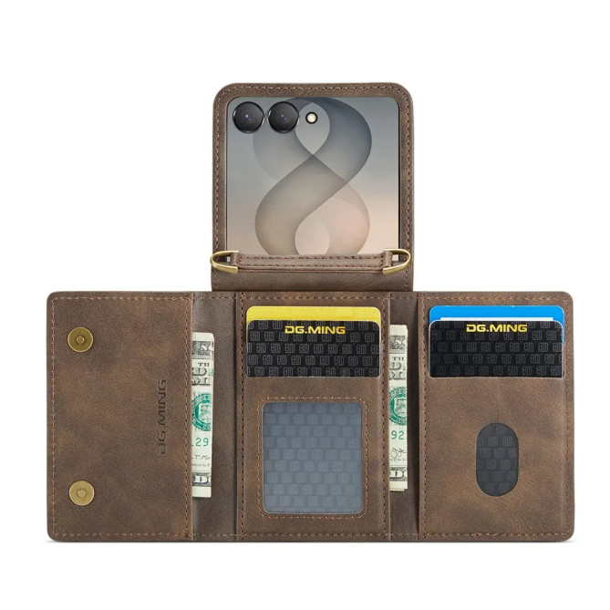 Coque Portefeuille Zippé Anti-RFID Galaxy Z Flip 8