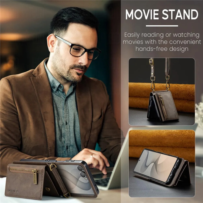 Coque Portefeuille Zippé Anti-RFID Galaxy Z Flip 8