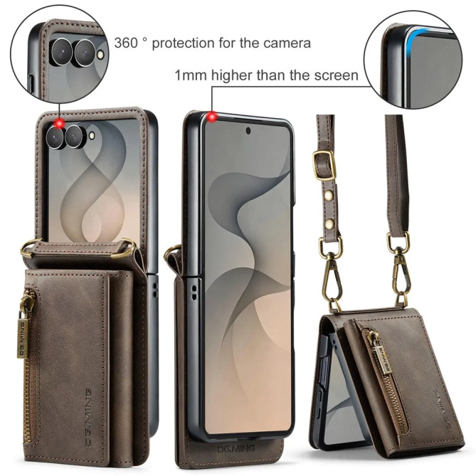 Coque Portefeuille Zippé Anti-RFID Galaxy Z Flip 8