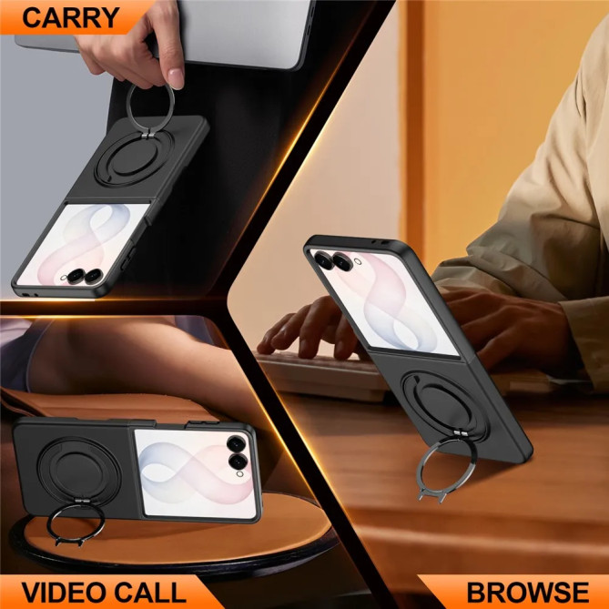 Coque Magnétique Galaxy Z Flip 8 Anneau Rotatif 360°